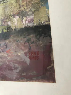 Henk Ames - Man in vierkant kopen? Bied vanaf 50!