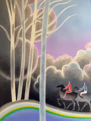 Albert Zavaro - Lithographie originale "Promenade en forêt" kopen? Bied vanaf 65!