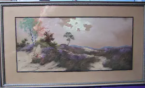 Jean Emile Vallet - Heidelandschap kopen? Bied vanaf 50!