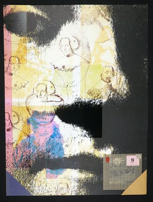 Harald Vlugt - Zeefdruk en collage, Spring kopen? Bied vanaf 1!