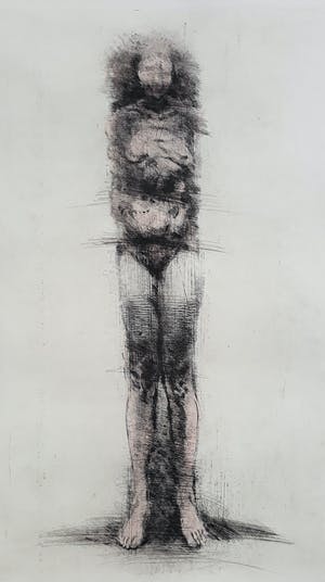 Geurt van Dijk - Idool zonder handen, aquatint ets kopen? Bied vanaf 55!