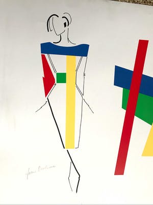 Bob Bonies - & Frans Molenaar: Abstracte compositie - Modeontwerp 2x handgesigneerd 1989 kopen? Bied vanaf 100!
