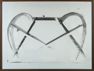 David van de Kop - Aquarel op papier, Zonder titel - Ingelijst kopen? Bied vanaf 70!