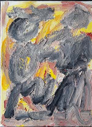 Wim Izaks - Olie op doek - Gesigneerd !!! verkocht voor € 225!