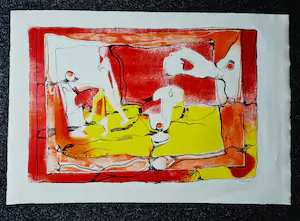 Michel Cardenas - oprichter In-Out centrum Amsterdam - grote Litho - gesigneerd - oplage 190 kopen? Bied vanaf 40!