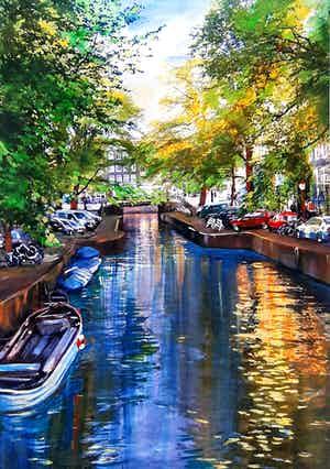 Elena Polyakova - Singel gracht in Amsterdam verkocht voor € 65!