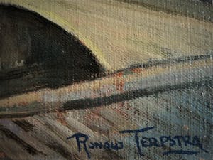 Ronald Terpstra - Sfeervol olieverf "Amsterdam de Magere Brug over de Amstel" gesigneerd kopen? Bied vanaf 60!