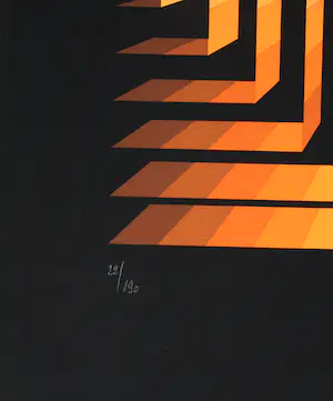 Jean Pierre Yvaral - zeefdruk: abstract kopen? Bied vanaf 125!