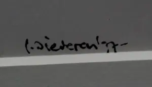 Jef Diederen - Ingelijste gemengde techniek: abstract - 1997 kopen? Bied vanaf 299!