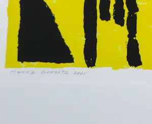 Harrie Gerritz - Zeefdruk op papier, Yellow Summer - Ingelijst kopen? Bied vanaf 80!