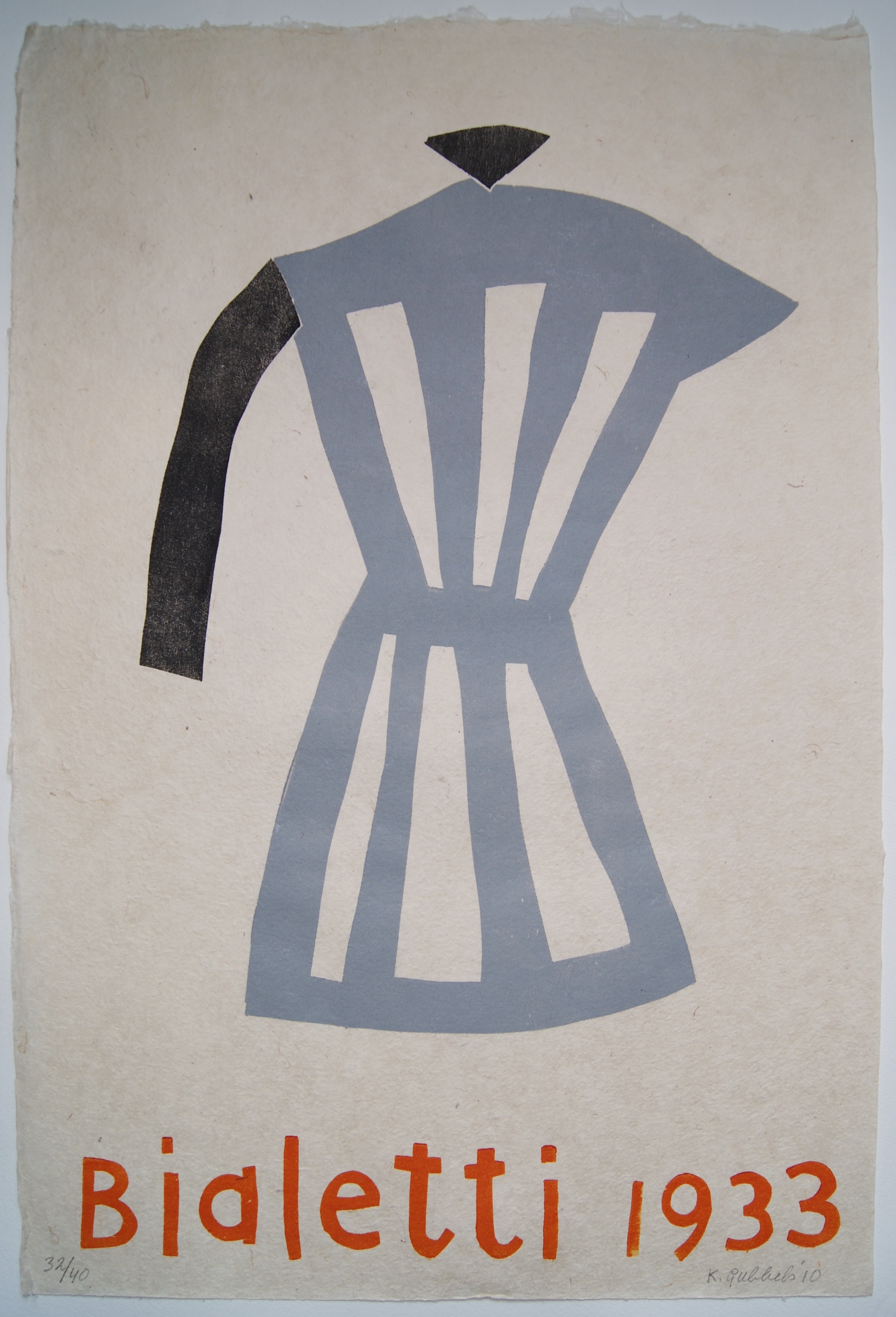 Klaas Gubbels - houtdruk 'Bialetti' - 2010 - oplage 40 ex. kopen? Bied vanaf 425!