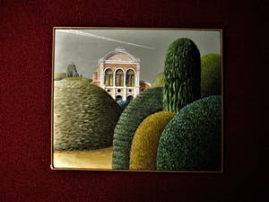 Erna van Mondfrans - Fraai verstild realistisch olieverf "Michele Venetie Landschap" gesigneerd kopen? Bied vanaf 10!