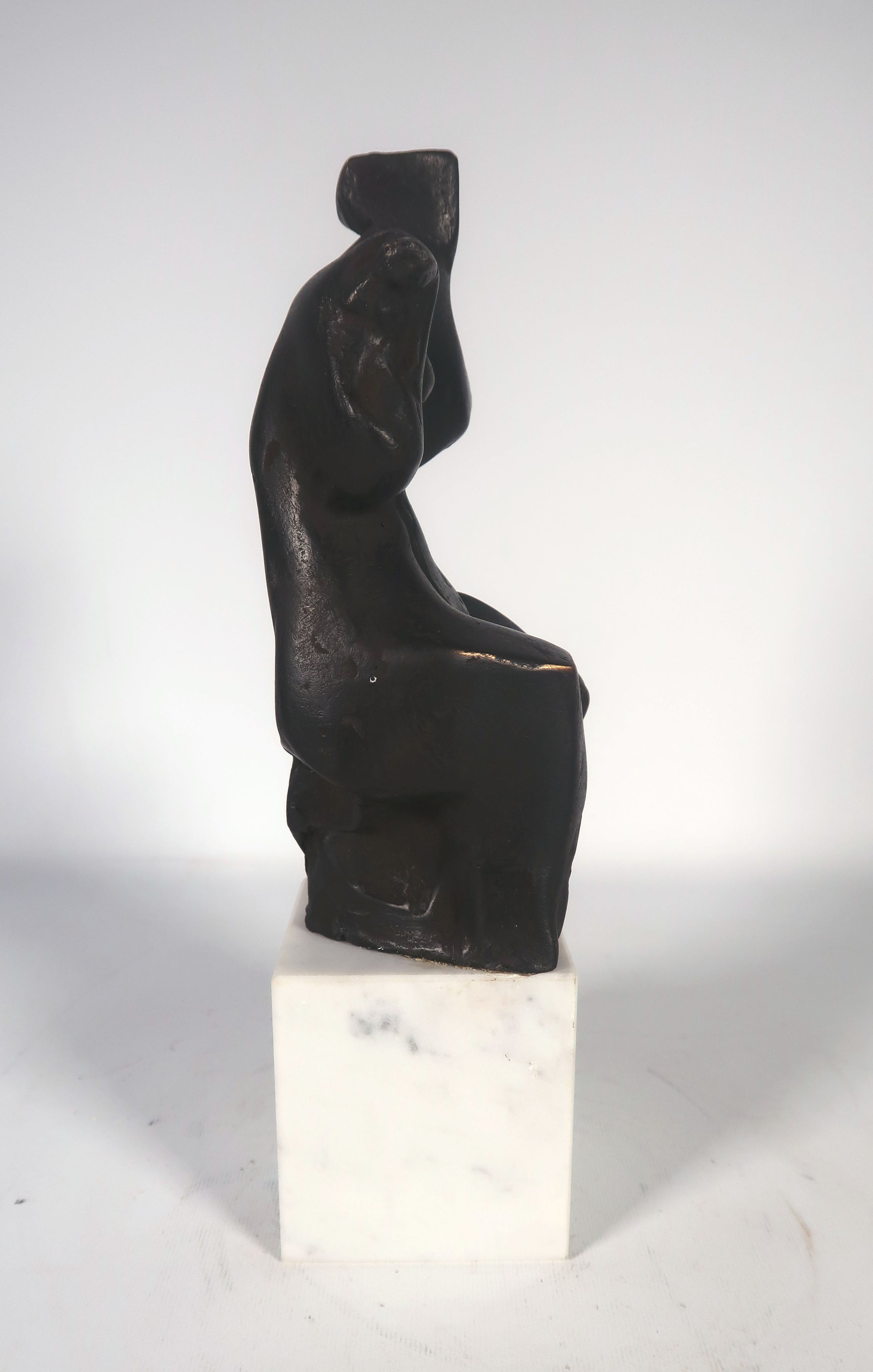 Brons (Onbekend) - Brons en marmer, Abstract figuur kopen? Bied vanaf 250!