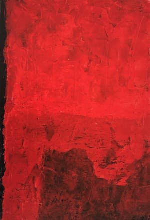 John Foppen - Symphony In Red Plus......#K03.XL. GROOT. kopen? Bied vanaf 165!