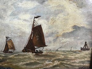 Niet of onleesbaar gesigneerd - Wind in de zeilen. kopen? Bied vanaf 1!