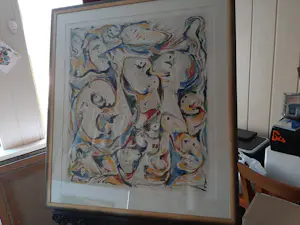 Theo Wolvecamp - grote zeefdruk: 'De roddelaars' - 1989 kopen? Bied vanaf 450!