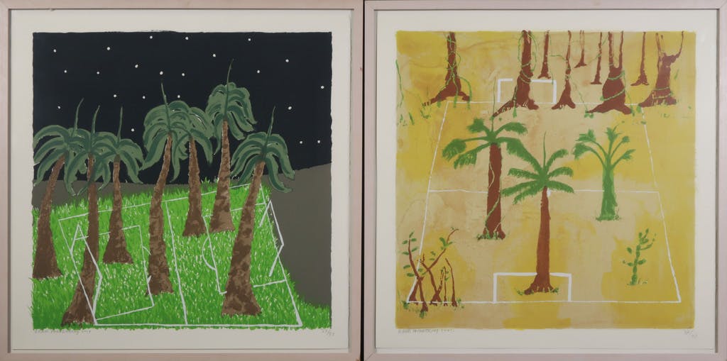 Rhani Mohabiersing - Rhani Mohabiersing: Tweeluik: 2x Litho, Z.T. - Ingelijst kopen? Bied vanaf 40!