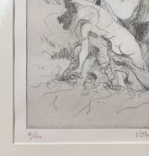 Ronald Tolman - Roof der Sabijnse maagden, aquatint ets (mooi ingelijst) kopen? Bied vanaf 100!