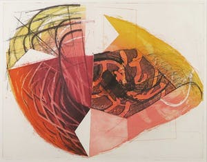 Hans Vredegoor - Ets, Double Mixte 4 - Ingelijst kopen? Bied vanaf 35!