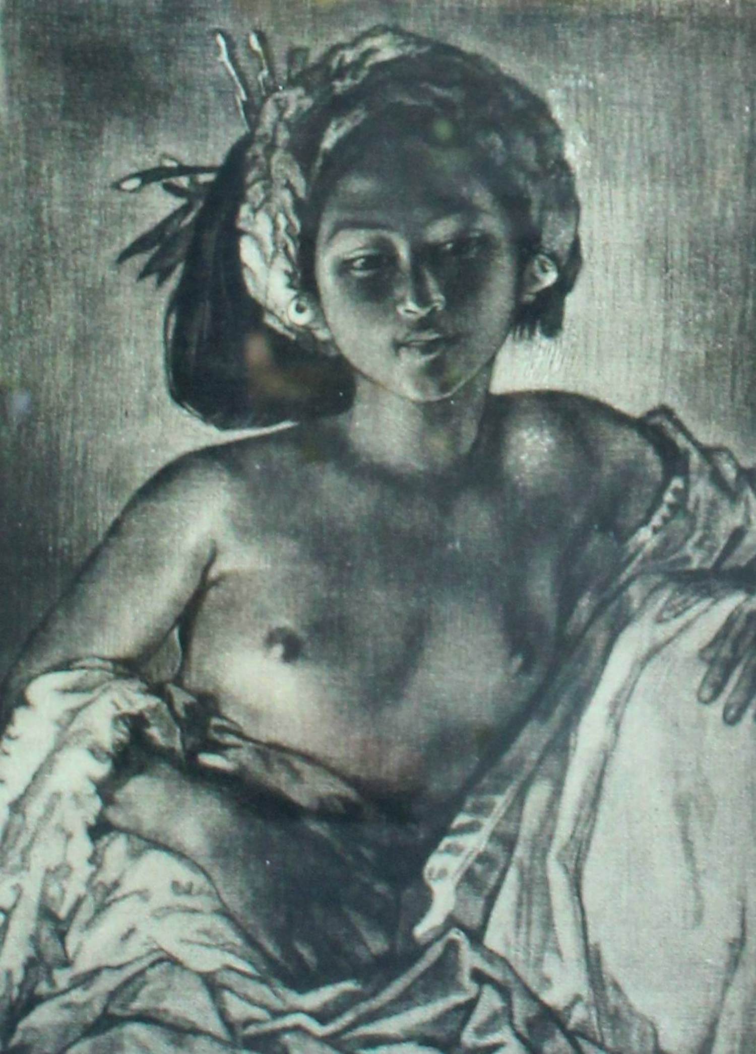 Willem Gerard Hofker - Ingelijste ets: Ni Kenyung kopen? Bied vanaf 995!