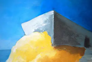 Eric Hercules - Bunker op Loodsmansduin, Texel - olieverfschilderij 2000 kopen? Bied vanaf 250!