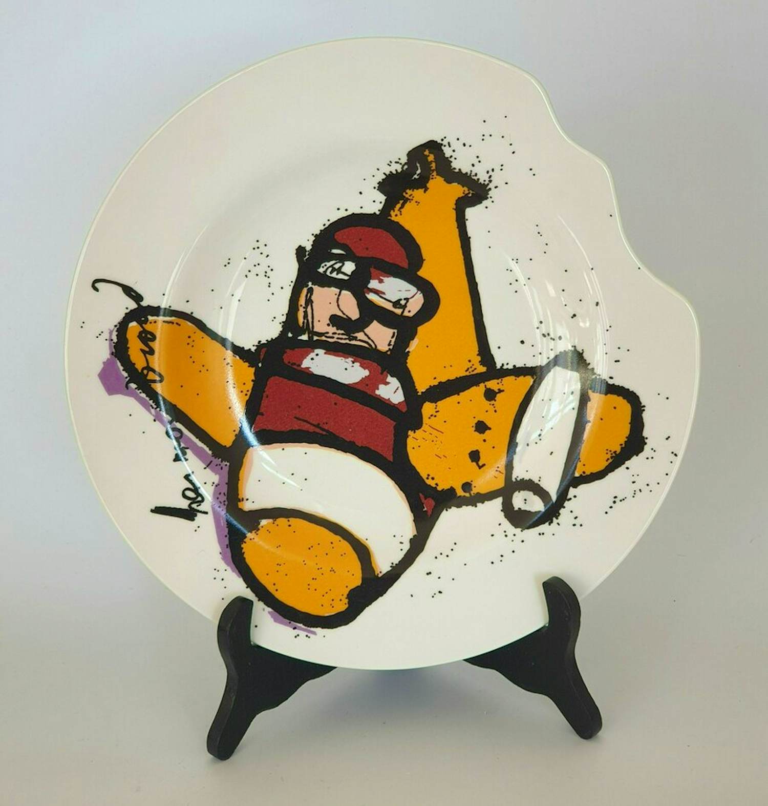 Herman Brood - Keramiek bord: Vliegtuig kopen? Bied vanaf 75!