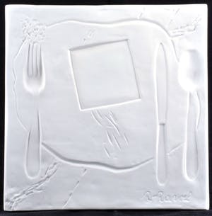 Roger Raveel - Porseleinen Kunstwerk - 2006 - handgesigneerd achterzijde kopen? Bied vanaf 250!