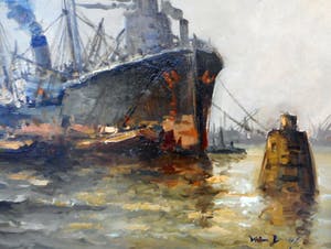 Wim Bos - Rotterdam ca. 1950 kopen? Bied vanaf 450!