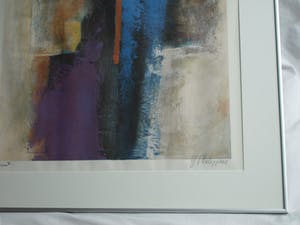 Yolanda Philippens - Litho , Abstract - gesigneerd & ingelijst – ca 1990 kopen? Bied vanaf 50!