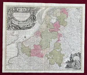 AcheterMatthäus Seutter - XVII PROVINCIAE BELGII SIVE GERMANIAE INFERIORIS? Enchérissez de 100!