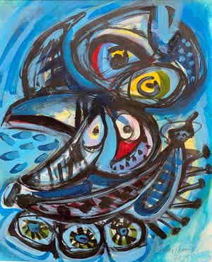 Anton Rooskens - Vrije compositie verkocht voor € 1600!