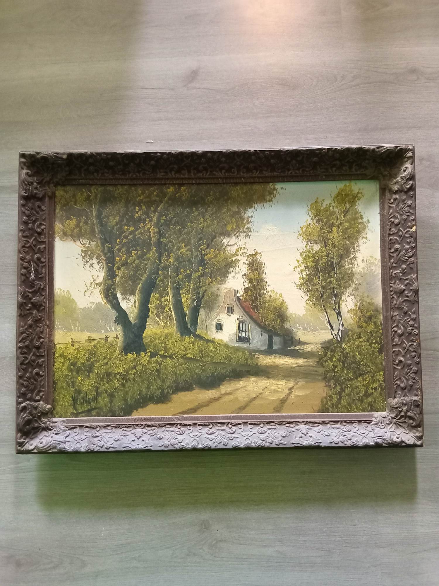 AcheterJan Verheul - Huisje aan de bosrand -olieverf-? Enchérissez de 90!