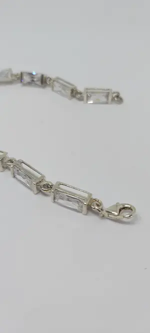 Zilveren armband (925) met kristal kopen? Bied vanaf 1!