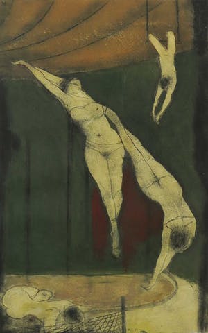 Ru van Rossem - Ets en aquatint, Trapezewerksters - Ingelijst kopen? Bied vanaf 90!