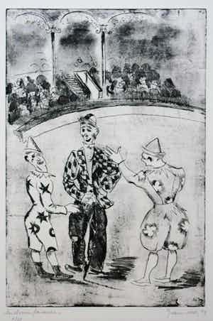 Jeanne Bieruma Oosting - Les clowns farceurs' verkocht voor € 100!