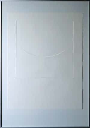 Harry van Kuyk - Reliëfdruk, Zonder titel - Ingelijst verkocht voor € 100!