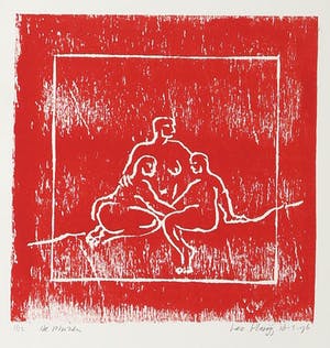 Leo Huijg - Houtsnede, De Muzen kopen? Bied vanaf 10!