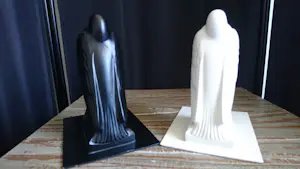 Niet of onleesbaar gesigneerd - Art Deco (stijl) duivenpaar zwart/wit kopen? Bied vanaf 10!