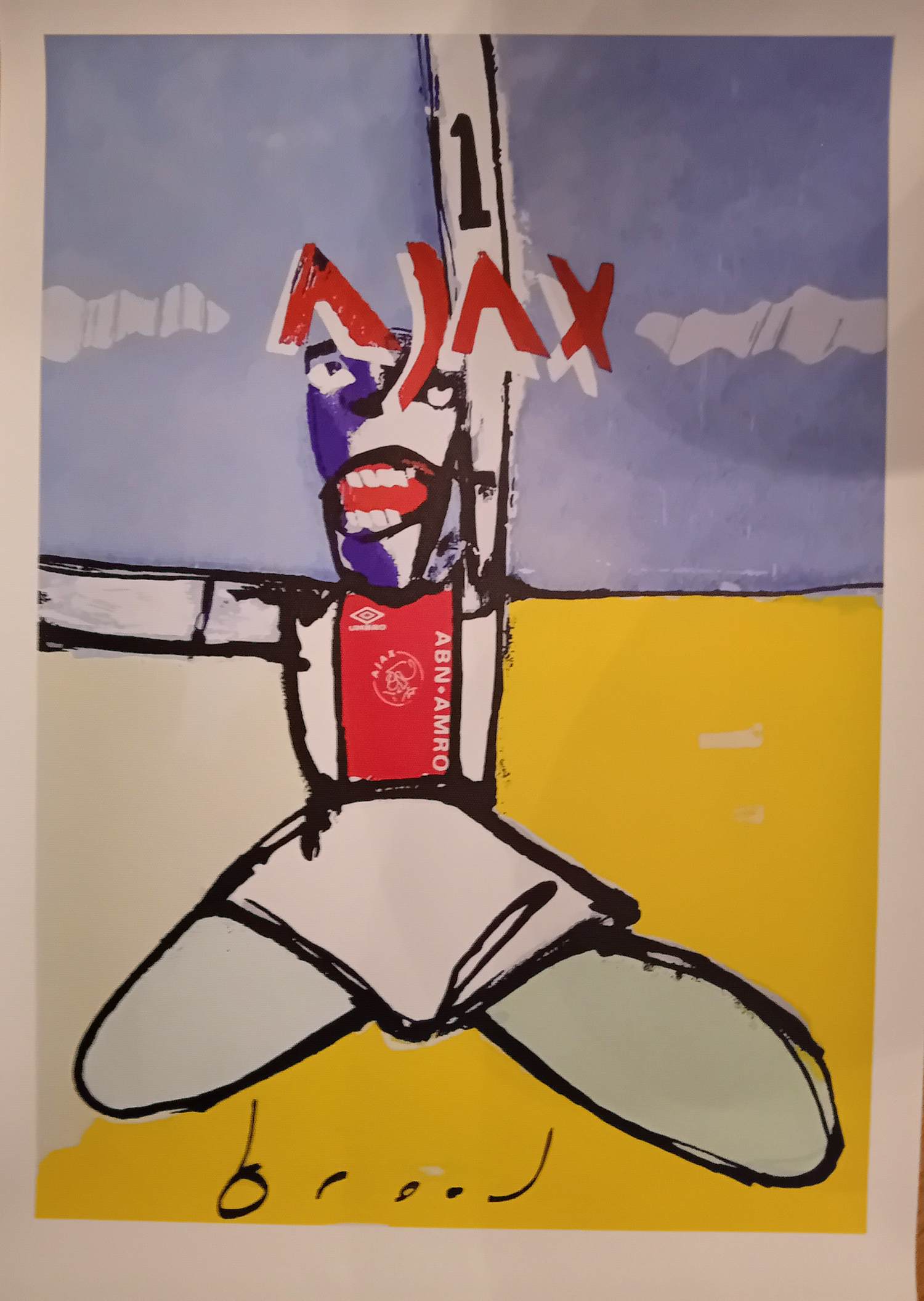 Herman Brood - Kleurengiclee op Canvas AJAX WINT!!!! kopen? Bied vanaf 65!