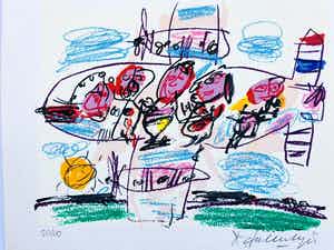 Kees Salentijn - Boven het land. verkocht voor € 45!