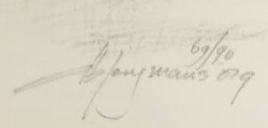 Ab Jongmans - Zonder titel - Ingelijst kopen? Bied vanaf 35!