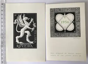 Buy Daniel Meyer - Lot met 34 ex-libris & gravures van de Franse kunstenaar Daniel Meyer? Bid from 33!