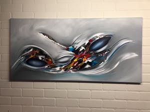 Gena - Abstract Blue kopen? Bied vanaf 1!