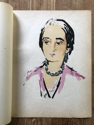 Kees van Dongen - Pochoir Tete de Femme 1925 kopen? Bied vanaf 150!