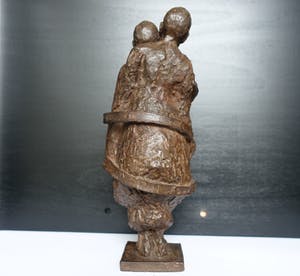 Brons (Onbekend) - "verbonden" Uniek beeld!! kopen? Bied vanaf 10!