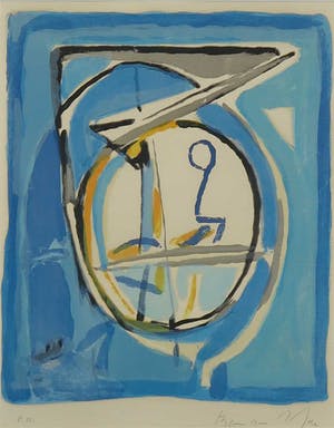 Bram van Velde - Litho, Compositie - Ingelijst kopen? Bied vanaf 200!