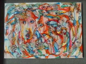 Carla Schot - - Olieverfschilderij - Figuren [1] kopen? Bied vanaf 50!