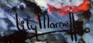 Lily Marneffe - Twee kunstporseleinen borden "Mondiali & Blanche Fleur" kopen? Bied vanaf 50!