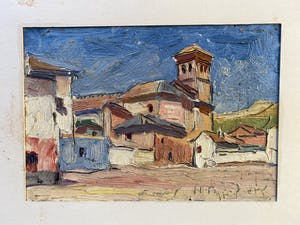 Gerard Huijsser - C4992-18, Mediterraans stadsgezicht kopen? Bied vanaf 65!