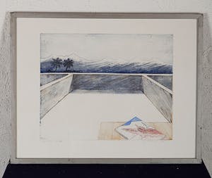 Jan Verburg - Gezicht op de Atlas, 1978, 0/XV - Kleurenets op papier kopen? Bied vanaf 20!